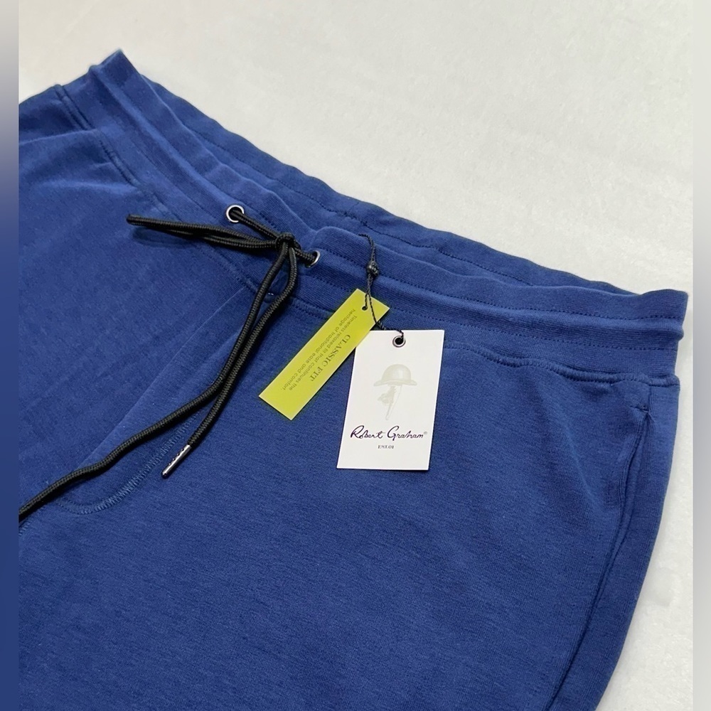 Robert Graham Cobb Sweatpants, Navy, Men's 2XL, Classic Fit, NWT - Picture 3 of 9
